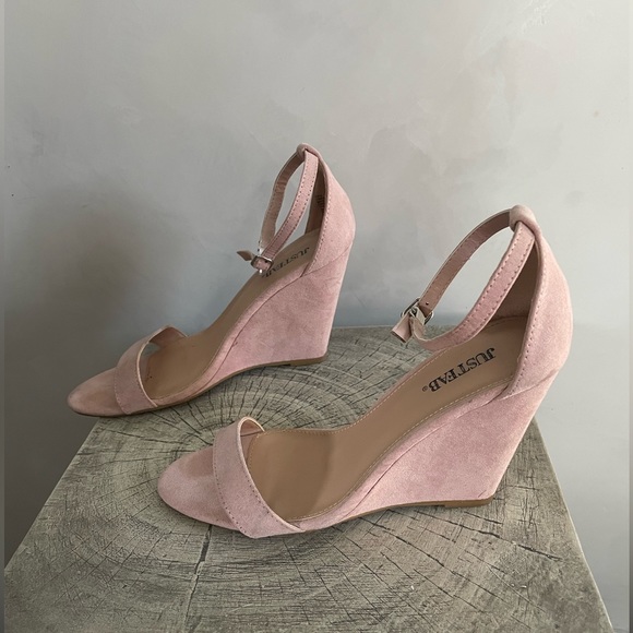 Just Fab pink pump heels size 8 - Picture 4 of 5